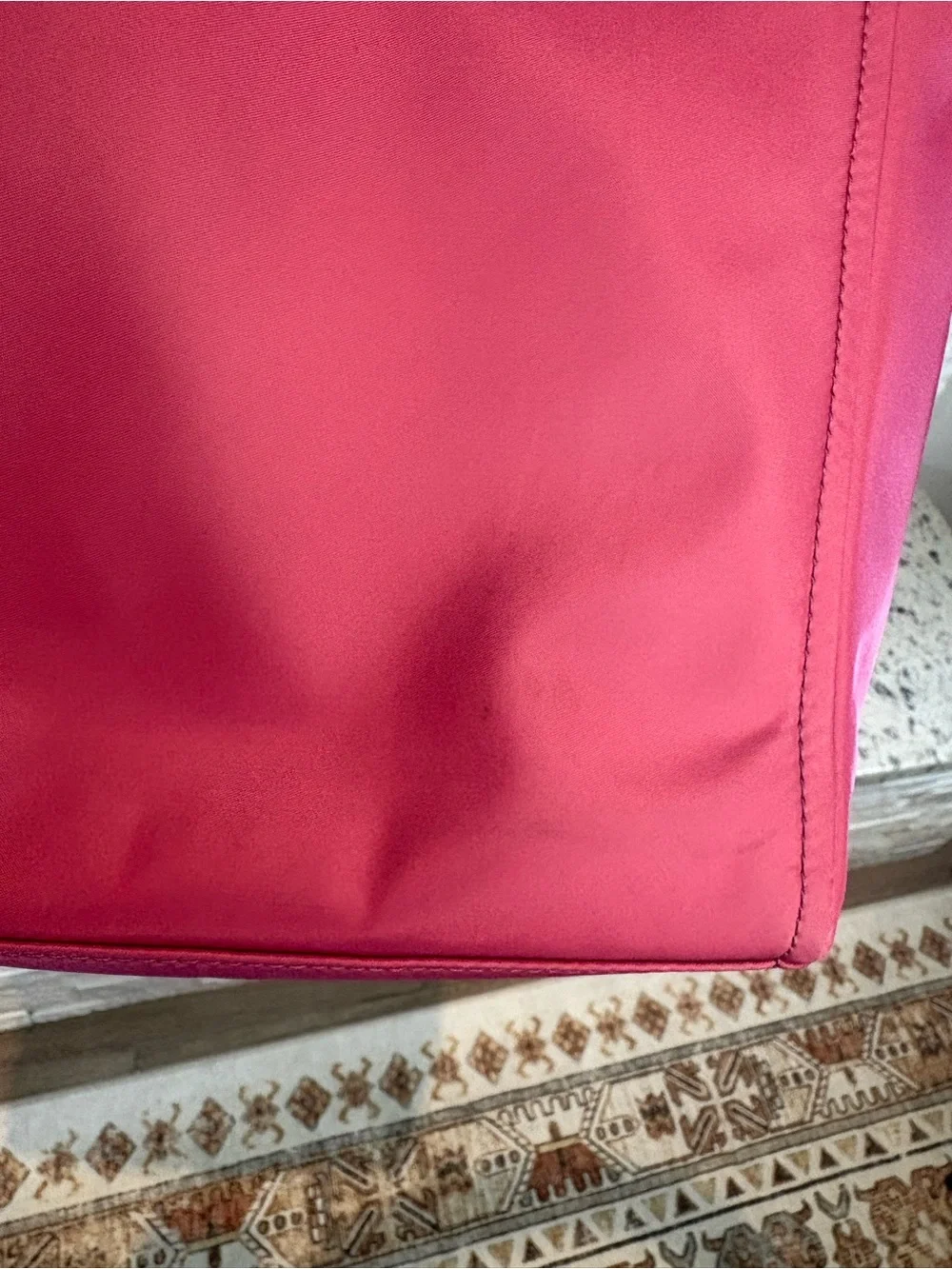 Kate Spade Nylon Chelsea Medium Satchel Tote Dark Pink